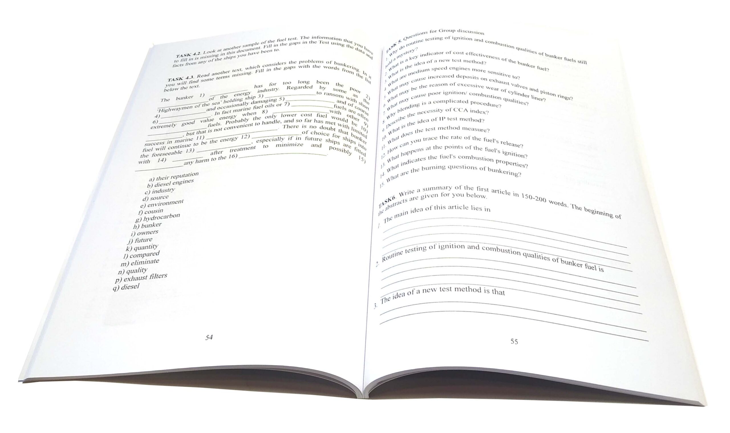 Розворот книги “English for Maritime Scientific Research” O. L. Nikoulina